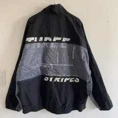 adidas THREE STRIPES ナイロンジャケット ブラック/グレー