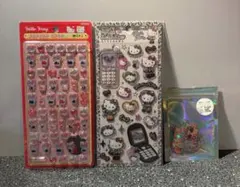 【正規品！】赤キティボンボンドロップシールmini、平成ハッピーフォン、オーロラ