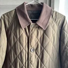 キルティングジャケットカーキ/ブラック(リバーシブル)