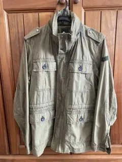 美品 DIESEL ディーゼル カーキ ミリタリージャケット M65 S