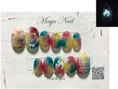 ネイルチップ　ミセスグリーンアップル