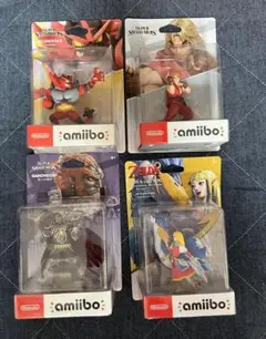 新品未開封　amiibo ガオガエン　ケン　ガノンドロフ　ゼルダ&ロフトバード