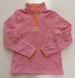 ランズエンド　裏起毛ジップアップニット