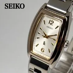 稼働 SEIKO レディース時計 ルキアlk 1f21 トノー型 シルバー