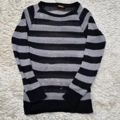 Y2K ヒステリックグラマー　ボーダー　ニット　フリーサイズ　ローゲージ