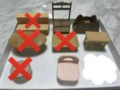 シルバニア　パン屋さん、幼稚園、家具色々、看板