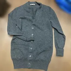 ラムズウール グレー カーディガン ユニクロ