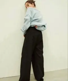 田中みな実×CLANE TUCK HERRINGBONE SLACKS