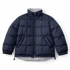 LACOSTE リバーシブルボリュームダウンジャケット 3 M相当 2way 紺