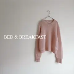 BED & BREAKFAST モヘア ニット ピンク ふわふわ 透け感のサムネイル