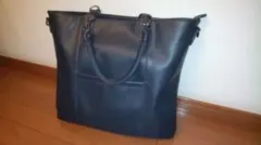 ★2way メンズバッグ★　手持ち　ショルダー　ネイビー　ビジネスもカジュアルも