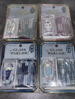 完売　クーリア　グラスパーラーステッカー　4種　ミルクセーキ　ピンクレモネード