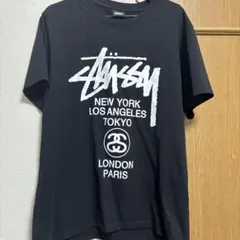 Stüssy ブラック M Tシャツ 都市名プリント