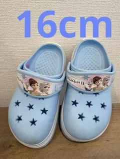 16cm 子ども アナと雪の女王 女の子 サンダル スリッポン 靴 かわいい