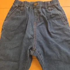 デビロック 楽デニム タックパンツ 140 ネイビー