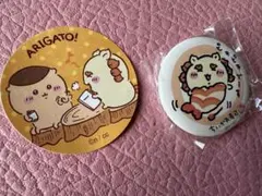 ちいかわ寿司　シーサー　缶バッチ　シールおまけ付き