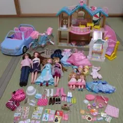 【リカちゃん まとめ売り】幼稚園・車・自転車・人形・洋服小物いろいろ