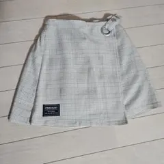 PINKHUNT チェック柄ラップスカート XS