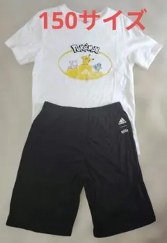 150サイズ ポケモン adidas Tシャツ＆ショートパンツセット　パジャマのサムネイル