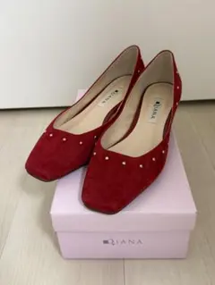 DIANA パンプス　赤　23cmのサムネイル