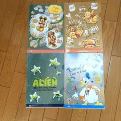 ディズニー キャラクター クリアファイル 4枚セット
