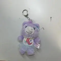 ケアベア キーホルダー ぬいぐるみ 紫 ILLIT
