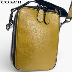 極美品 COACH コーチ スタントン クロスボディ ミニショルダー 縦型