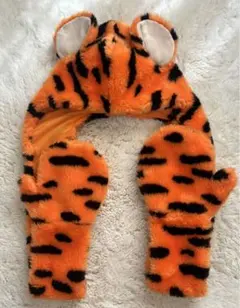 ディズニーファンキャップティガー被り物 マフラー