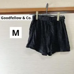 1点限り☆レディース ショートパンツ 【M】 ブラック ストライプ カジュアル