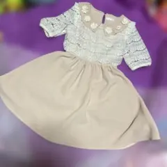 LIZLISA リズリサ ♡襟付き花柄レース 半袖ワンピース☆平成レトロ