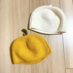 果物 モチーフ ニット帽 2色セット