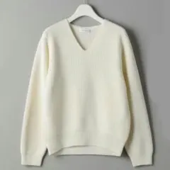 【美品】BEAUTY&YOUTH UNITED ARROWS　Vネック綿ニット