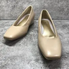 fitfit フィットフィット【22.5】パンプス　ウェッジソール　スクエアトゥ