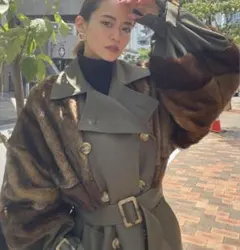 MURUA ロングダブルトレンチ