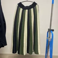 fifth ストライプ ロングスカートニット