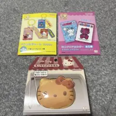 いちご新聞 アクリルチャーム ミニクリアホルダーふせん 3点セット ハローキティ