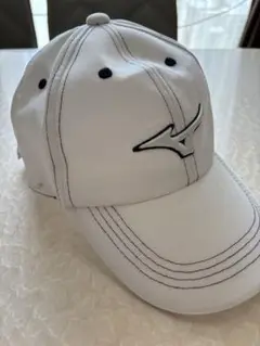 Mizuno ホワイトキャップ ロゴ刺繍 ミズノ