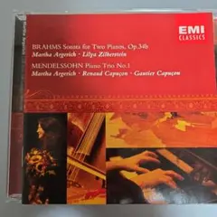 アルゲリッチ　BRAHMS & MENDELSSOHN CD