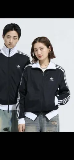 在原みゆ紀着用‼️】90s adidasファイヤーバードジャージ M 黒白 古着