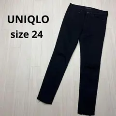 ● UNIQLO ユニクロ　スキニーデニム　カットオフ　セルフリメイク