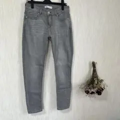 美品　ZARA ザラ　スキニーデニム　38グレー