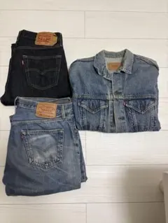 Levi's デニムジャケットとパンツセット
