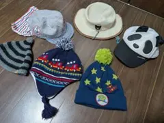 キッズ帽子6セット　mikihouse・USJ・RODEO・ディズニー　などのサムネイル
