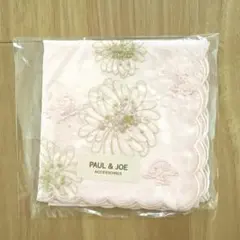 【最終価格】PAUL & JOE（ポール&ジョー）ハンカチ 花柄 刺繍