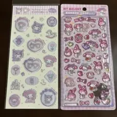 サンリオ　ボンボンドロップシール　すりガラス風シール　セット