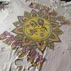 Child of the Sun グランジ ダメージ Tシャツ 2XL ベージュ