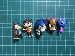 どうぶつの森 チョコエッグ 5体セット 台座無し