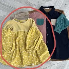 BREEZE花柄イエローワンピース100㎝