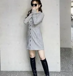 最終値下げ‼️ウエストギャザー マイクロミニワンピース