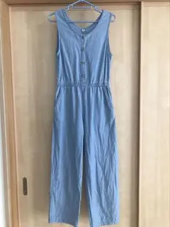 UNIQLO オーバーオール 150 ライトブルー